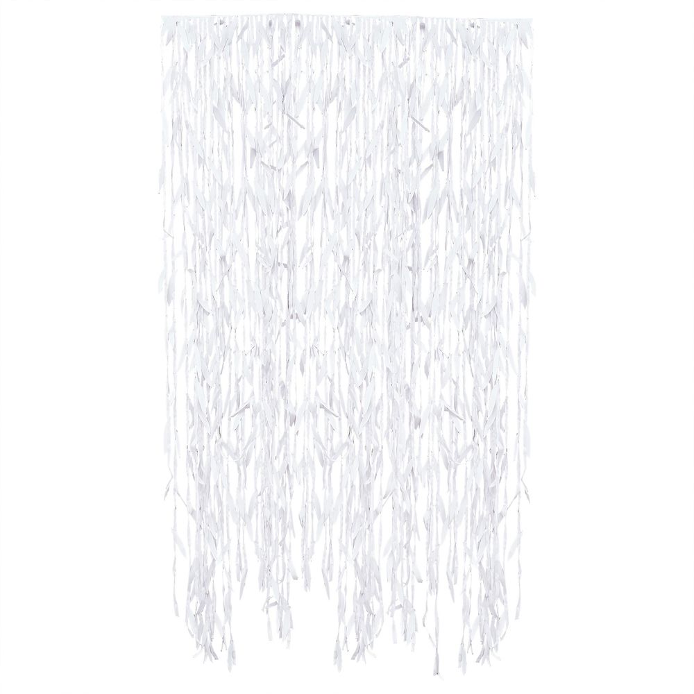 Backdrop Draperi Hvite Blader