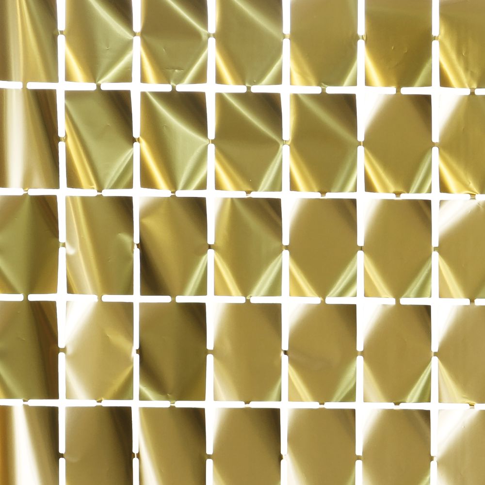Backdrop Kvadratisk Guld Metallic