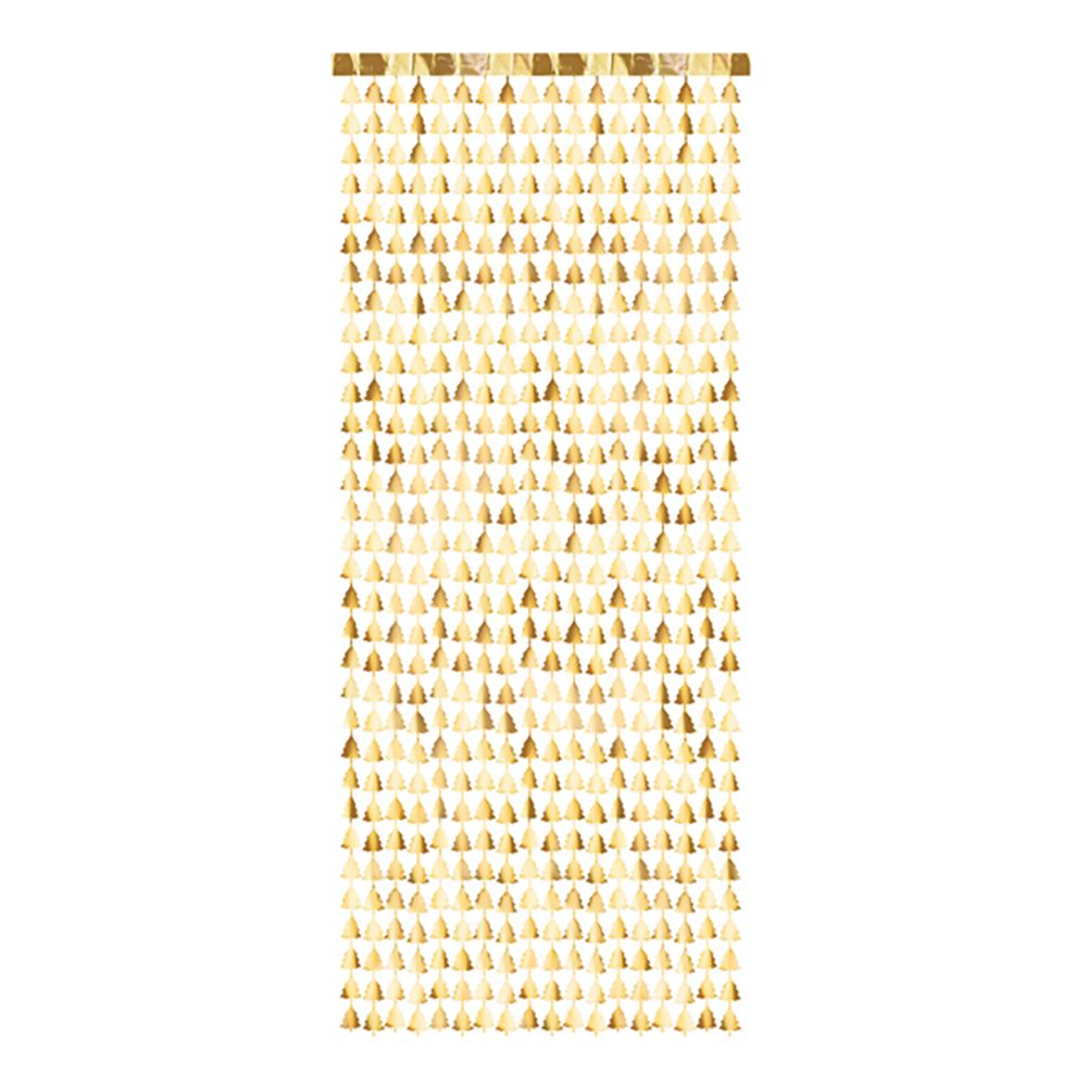 Backdrop Juletræer Guld