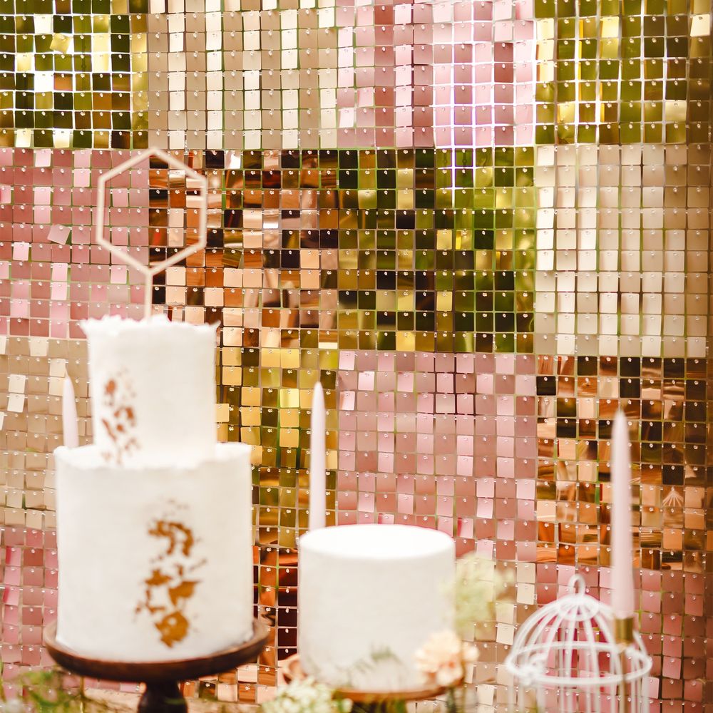 Backdrop Paljettpanel Guld