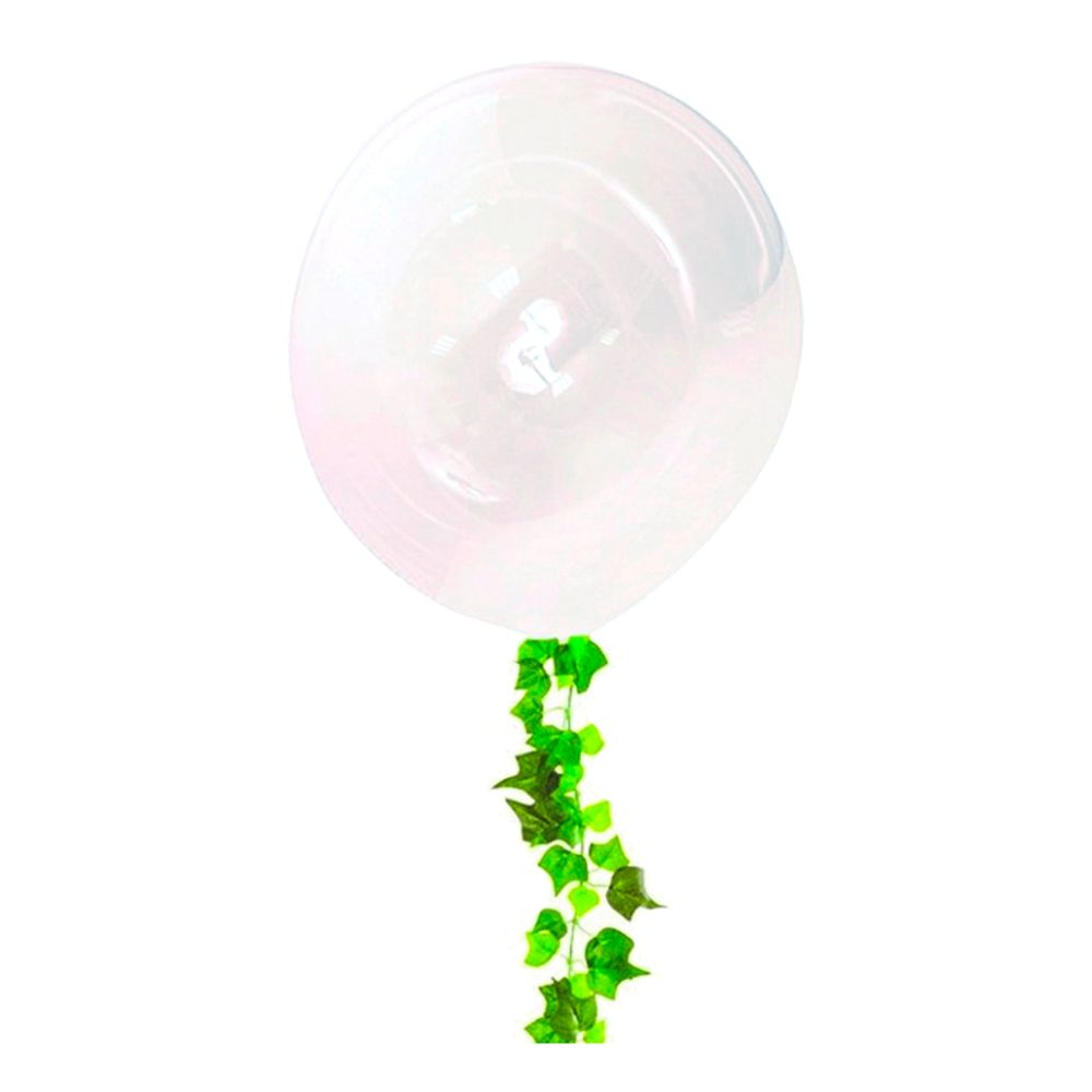 Ilmapallo Orb Läpinäkyvä Lehtiviirinauhalla