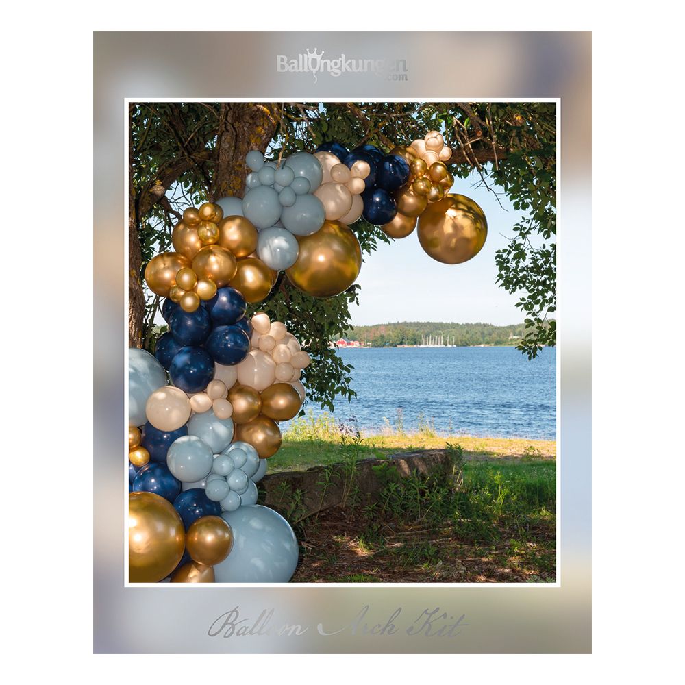 Ballonbue Blå/Guld/Beige