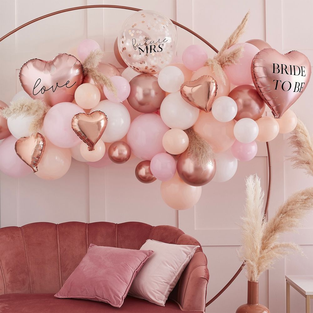 Ballongbue Bride To Be Roségull Miks