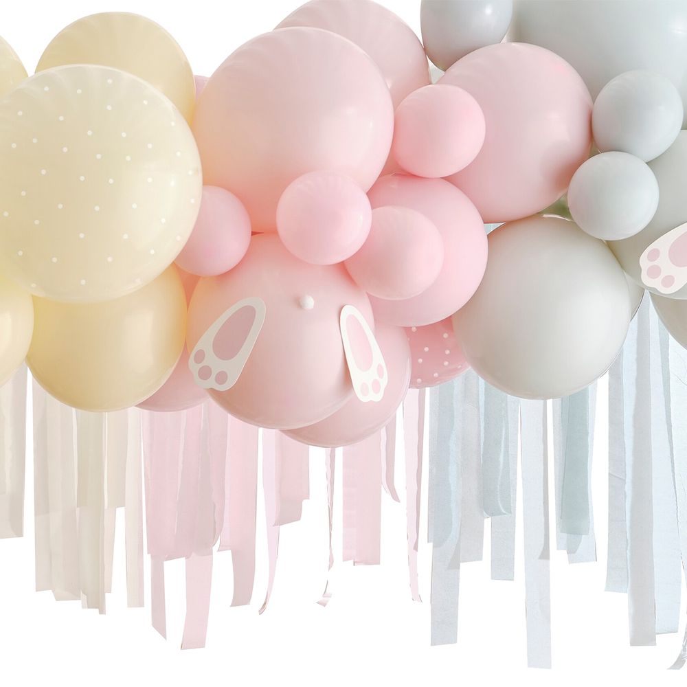 Ballonbue Easter Bunny med Streamers