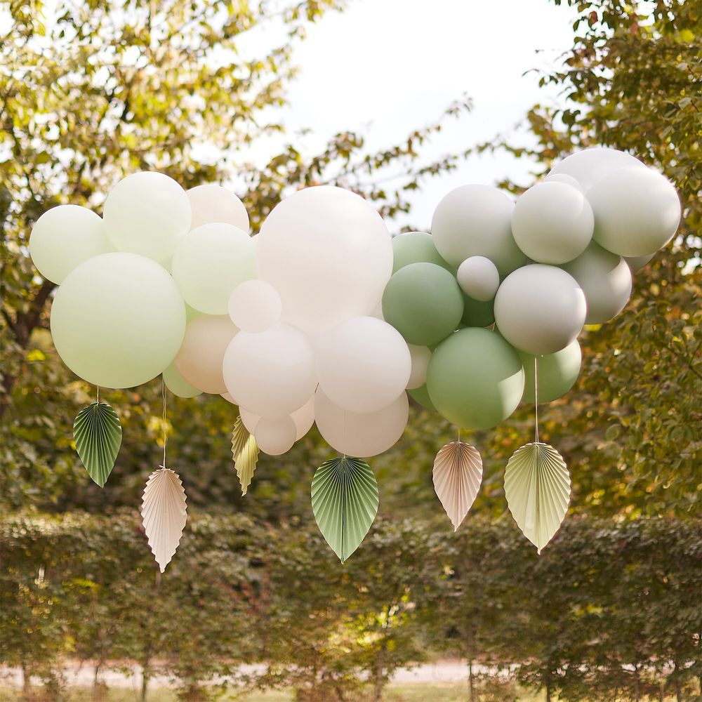 Ballongbue Grønn Miks Palmeblad