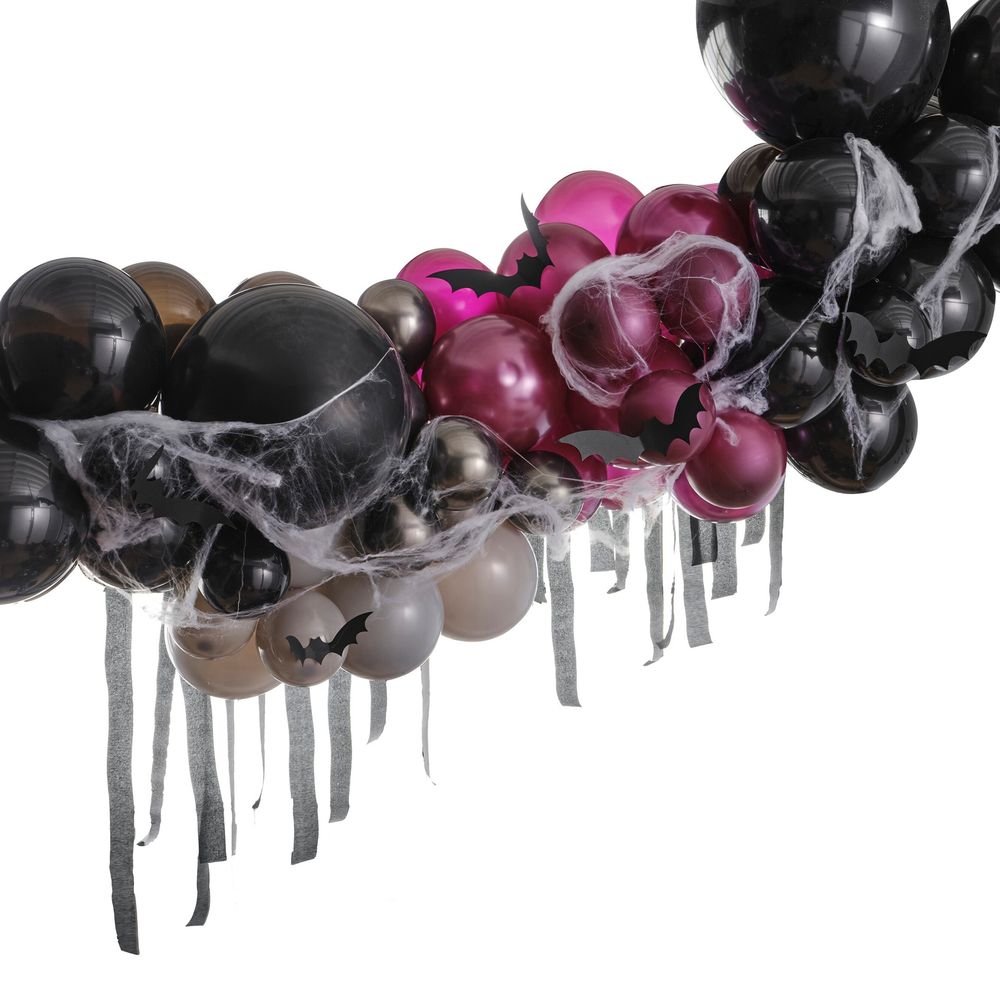 Ballongbåge Halloween med Spindelnät