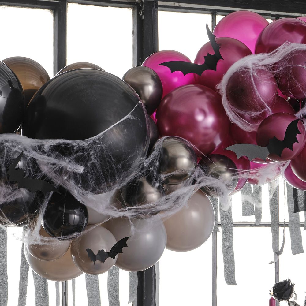 Ballongbåge Halloween med Spindelnät