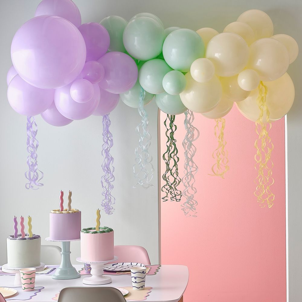Ballonbue Pastel Streamers