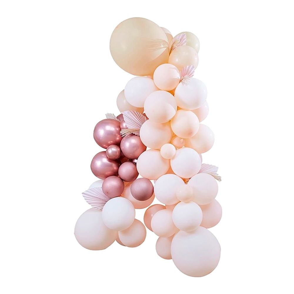 Ballonbue Fersken/Roséguld/Hvid Kit