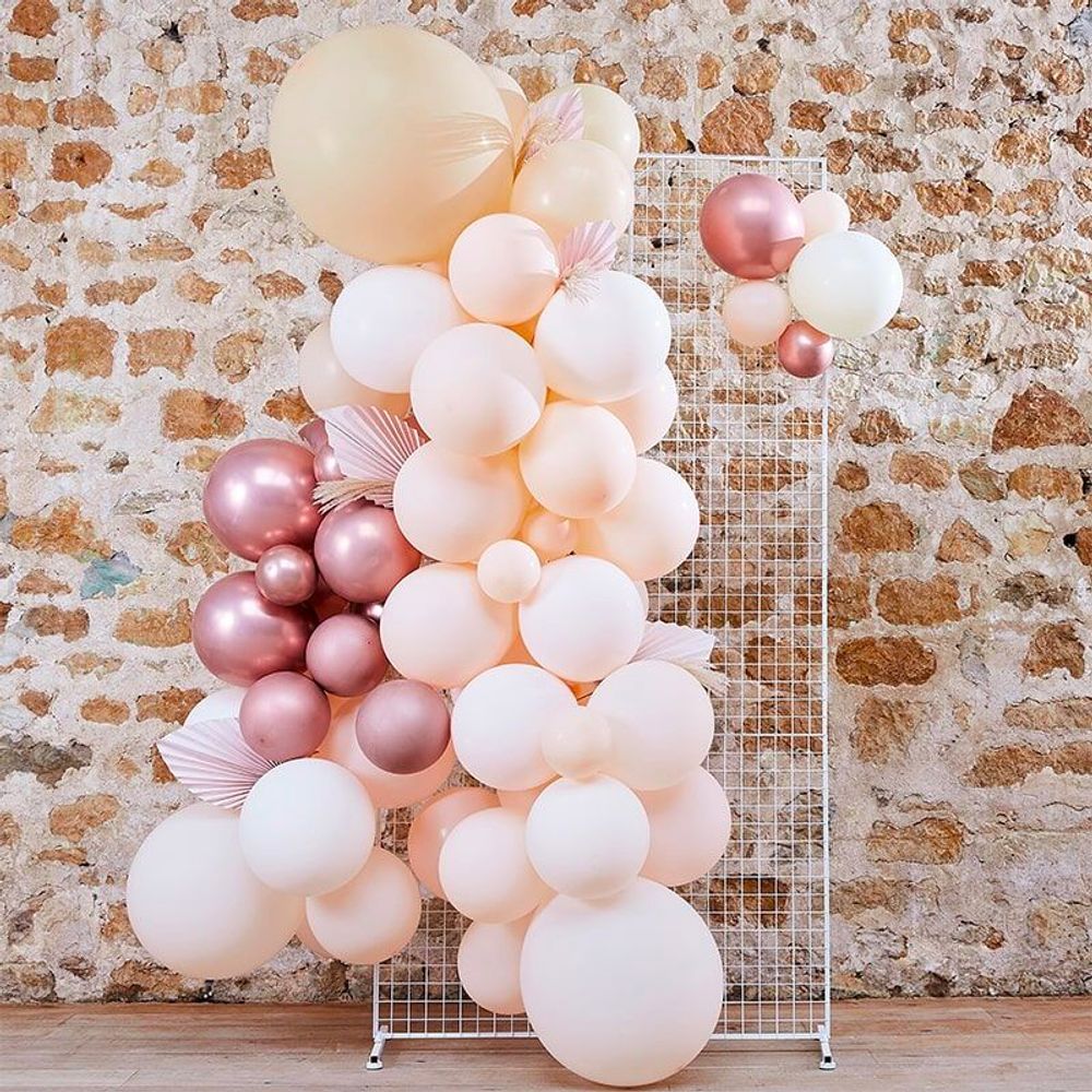 Ballonbue Fersken/Roséguld/Hvid Kit