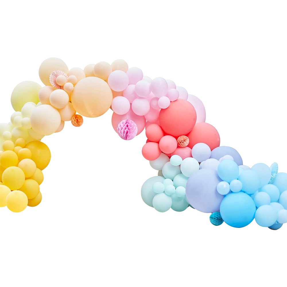 Ballongbue Deluxe Regnbue Honeycombs