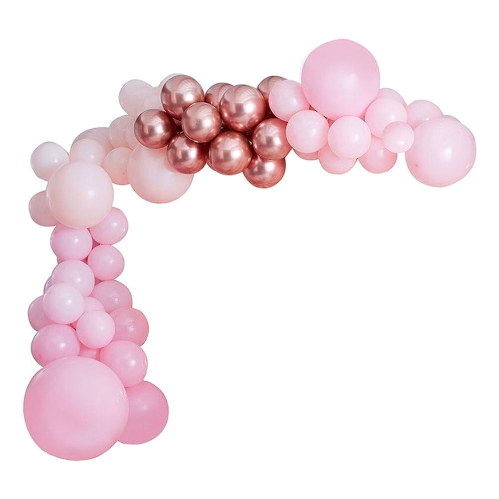 Ballongbue Rosa og Roségull Sett