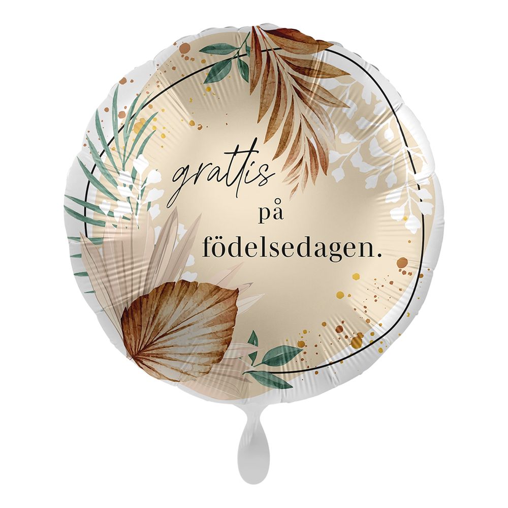 Ballongbox Boho Grattis på Födelsedagen
