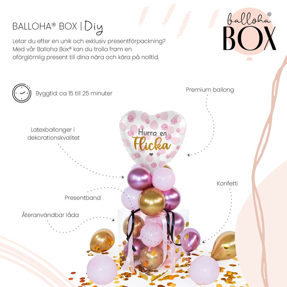 Ballongbox Hurra, En Flicka!