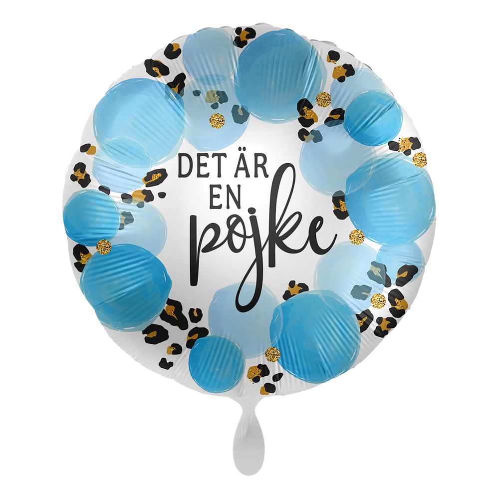 Ballongbox Leopard Det är en Pojke