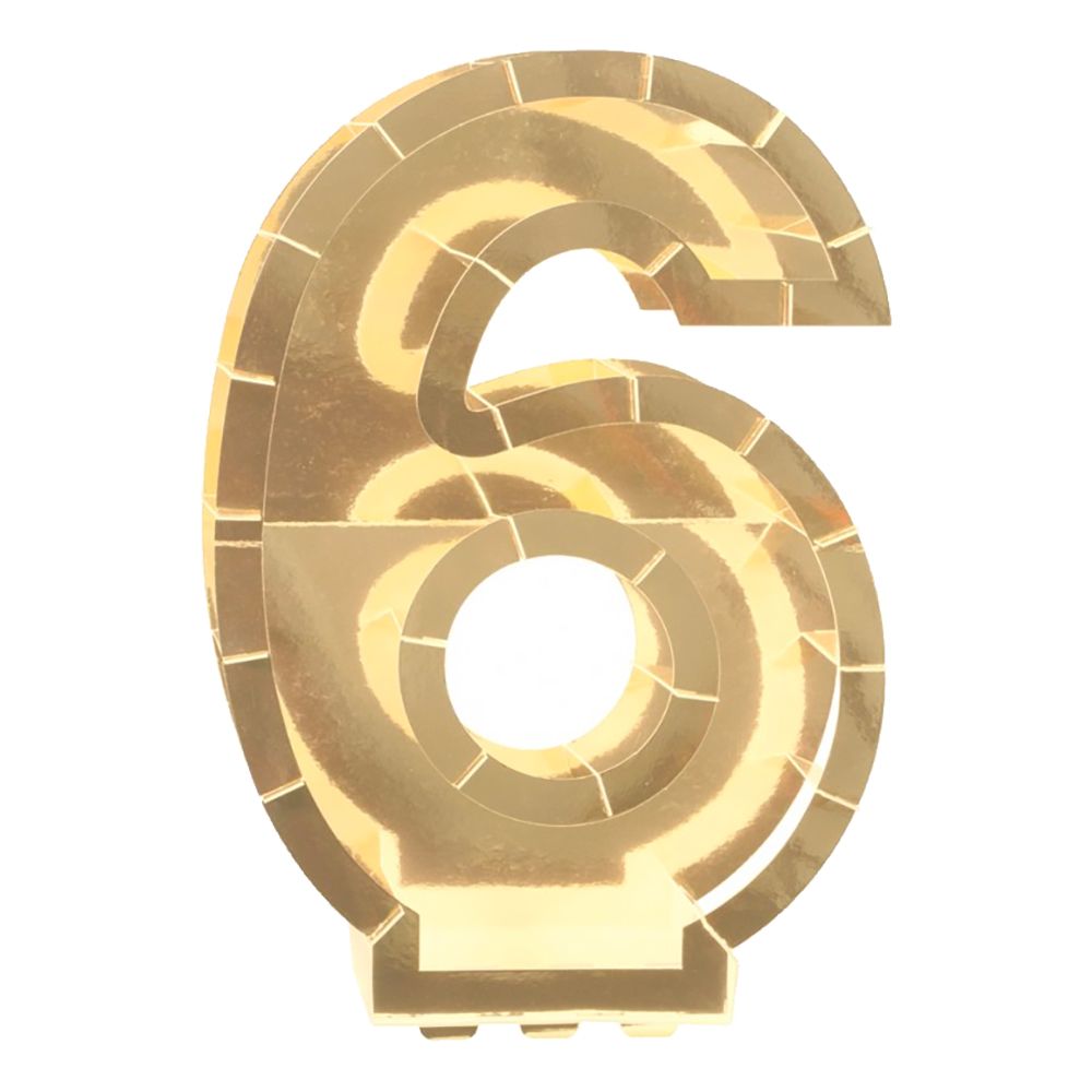 Ilmapallolaatikko Numero Kulta Metallic