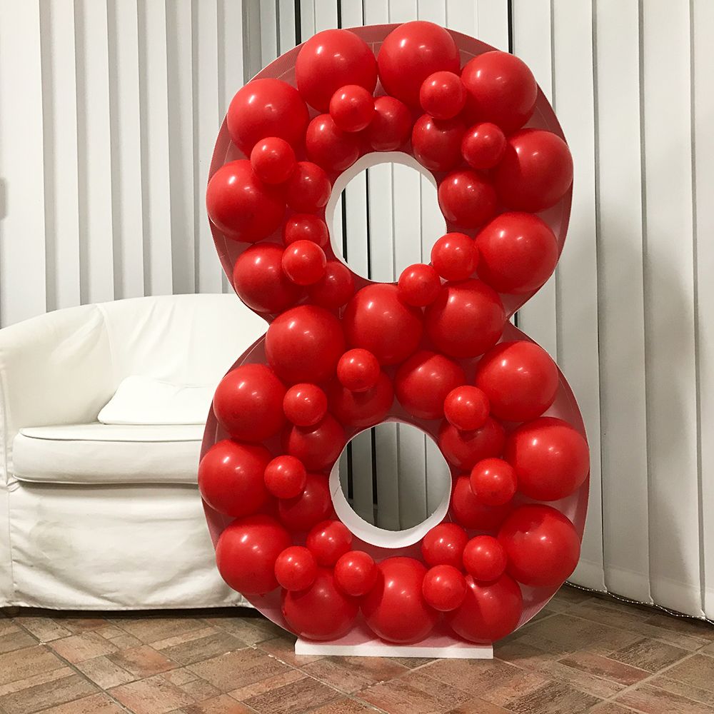 Ballongbox Siffra Stor
