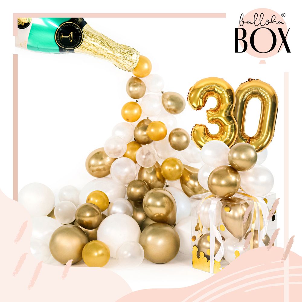 Ballongbox Siffror Guld 30