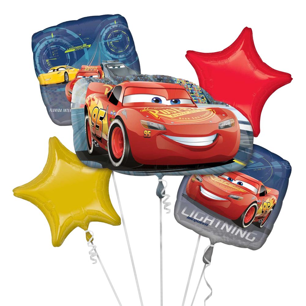 Ballongbukett Biler/Cars 3