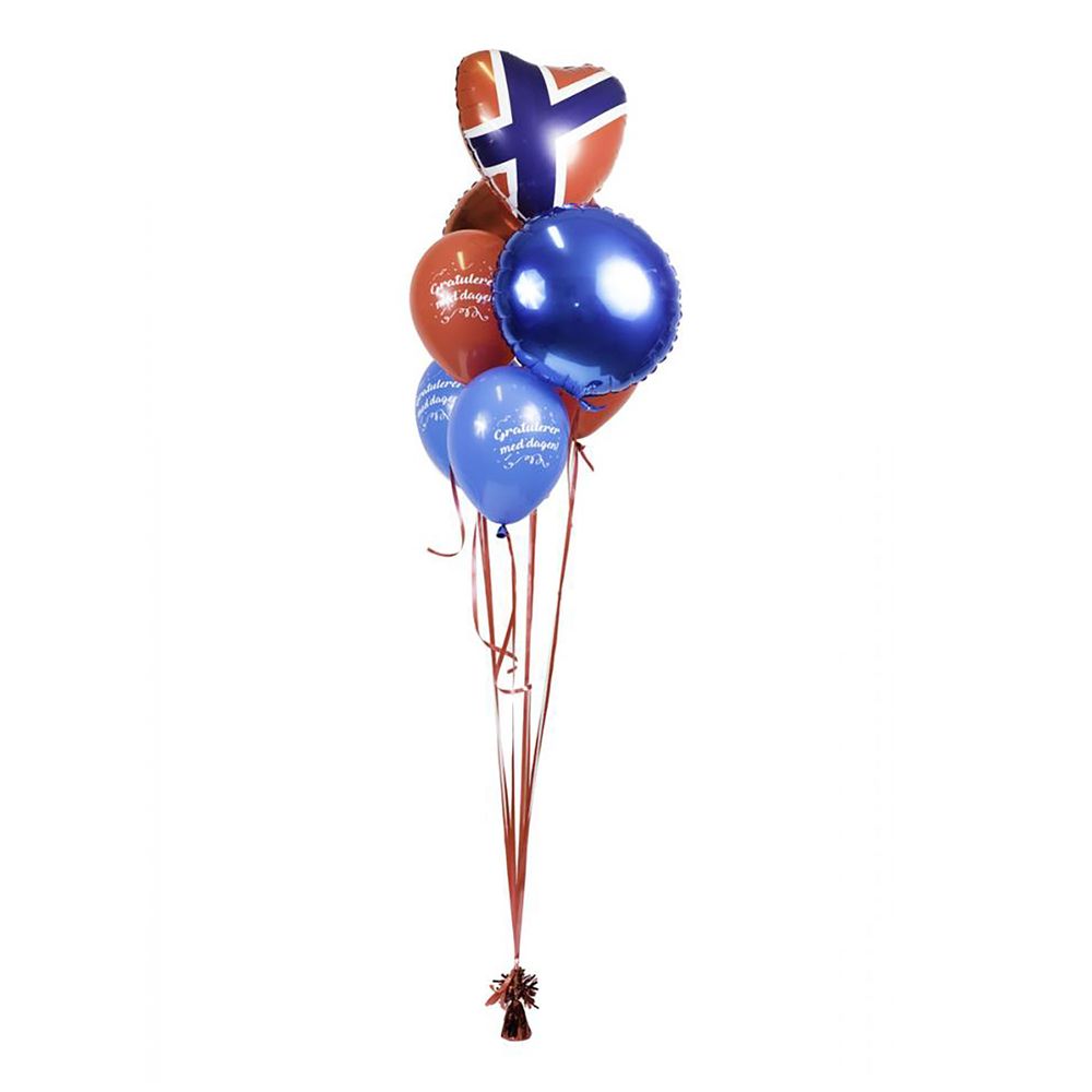 Ilmapallokimppu Gratulerer Med Dagen!