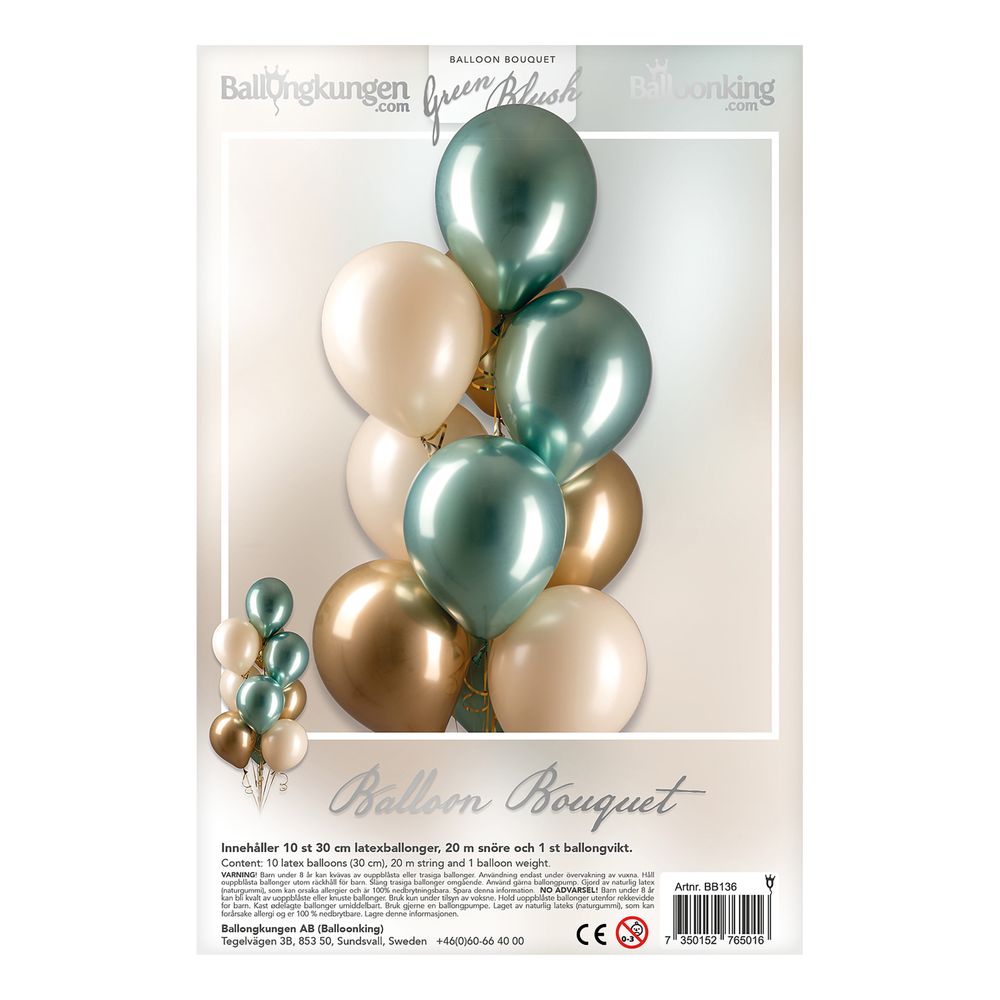 Ballonbuket Green Blush
