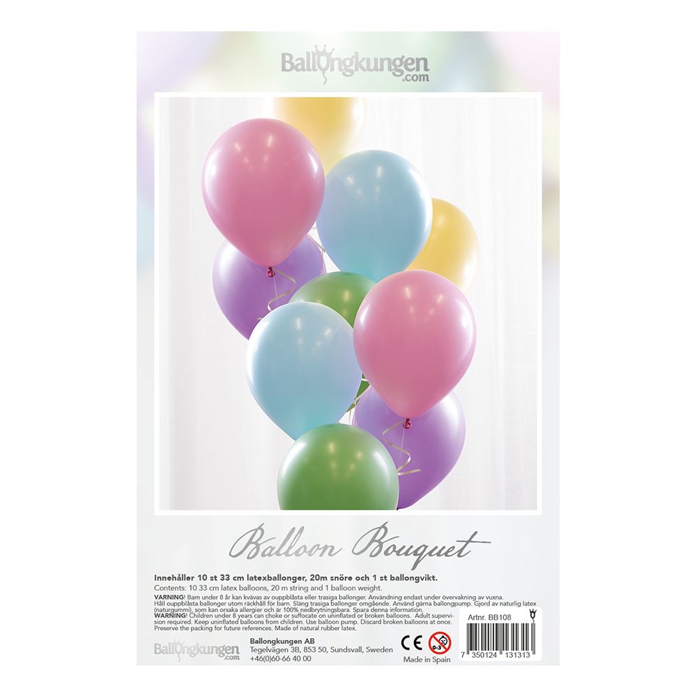 Ballonbuket Pastel
