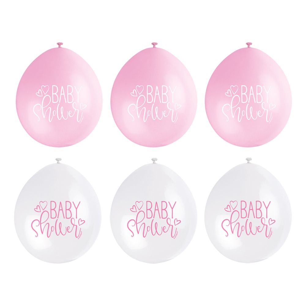 Balloner Baby Shower Lyserød