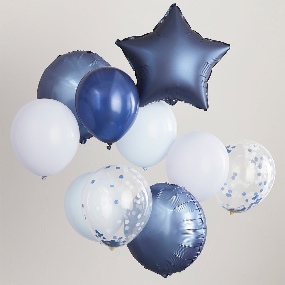 Ballonger Blå Miks