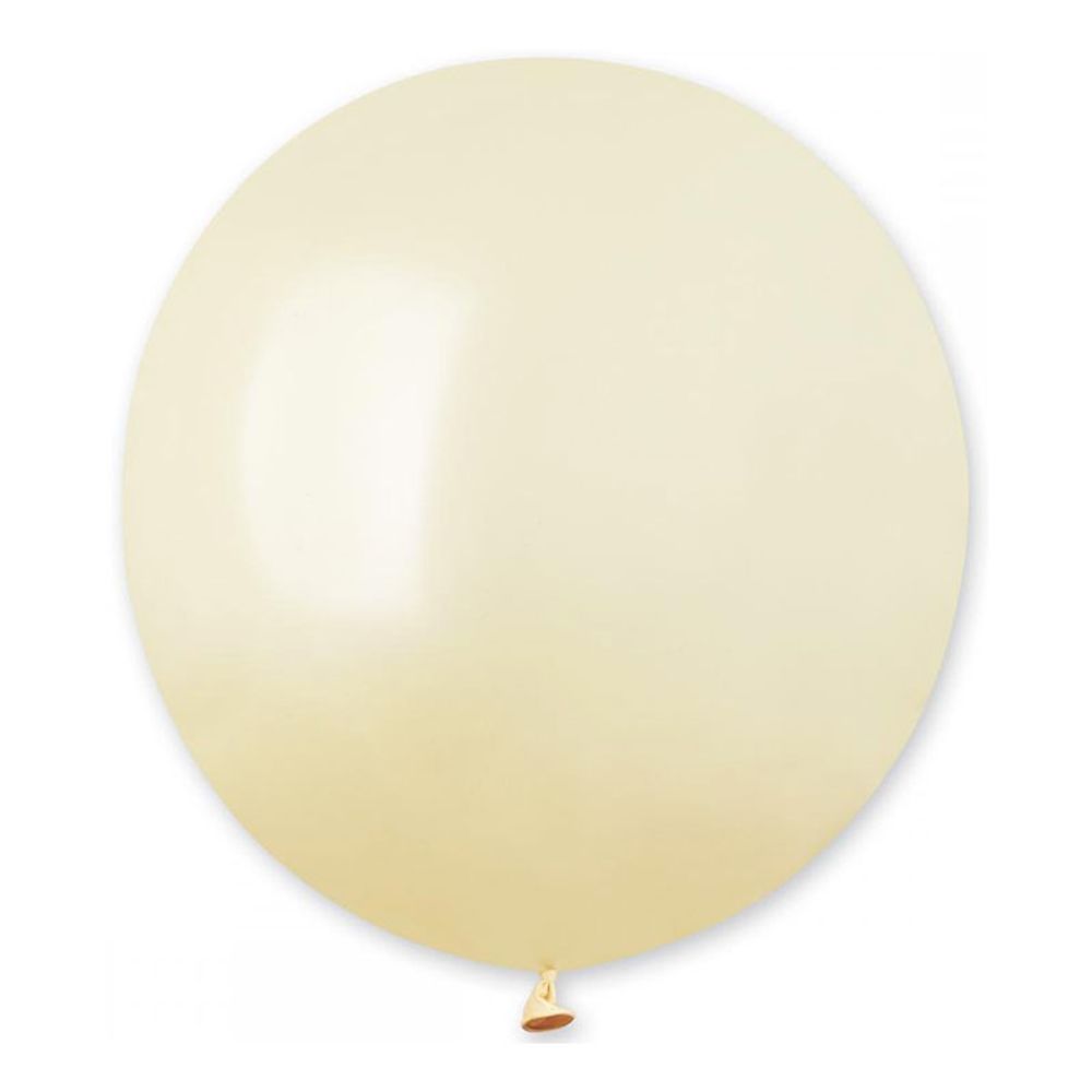 Ballonger Elfenbenshvite Runde Store