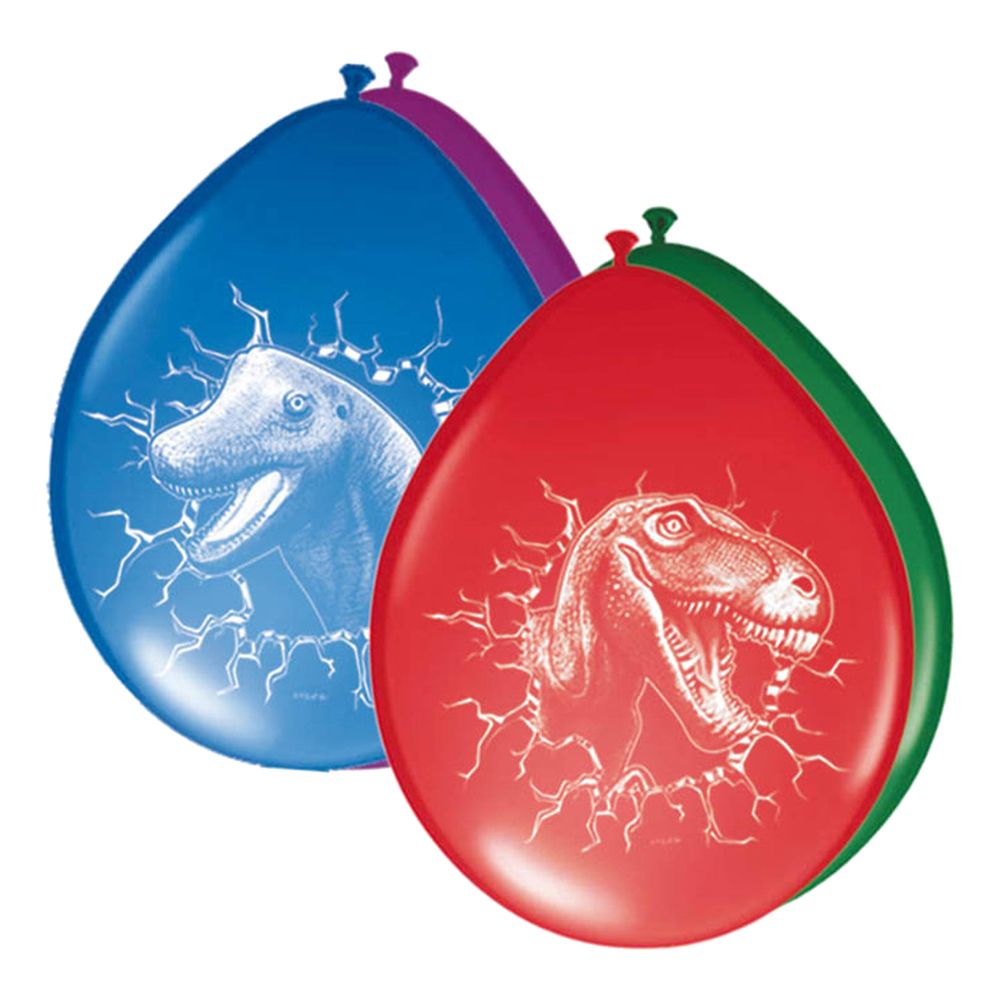 Ballonger Flerfärgade Dinosaurier