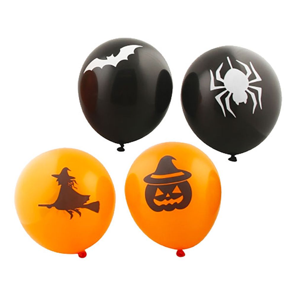 Ballonger Halloween Svart/Oransje