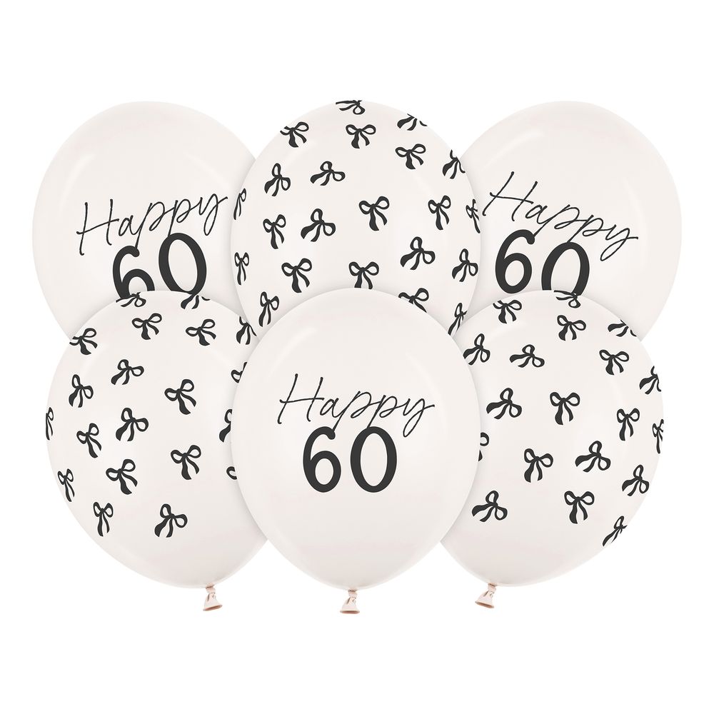 Ballonger Happy 60 med Rosetter