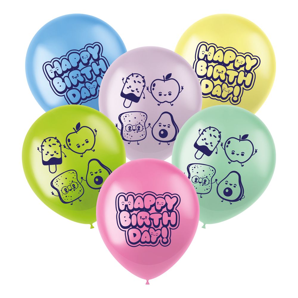Balloner Happy Birthday Kawaii