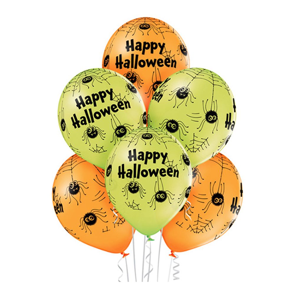 Ballonger Happy Halloween Edderkopper Premium