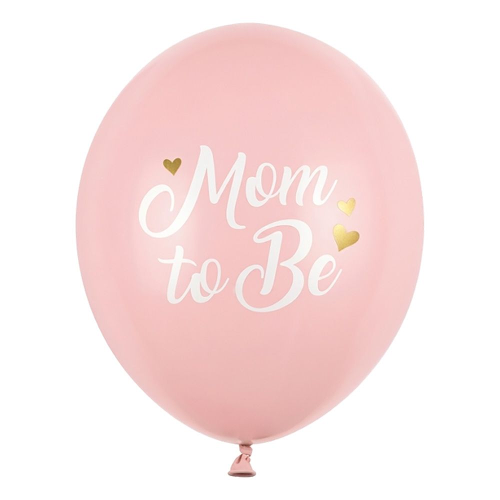 Balloner Mom to Be Lyserød Pastel