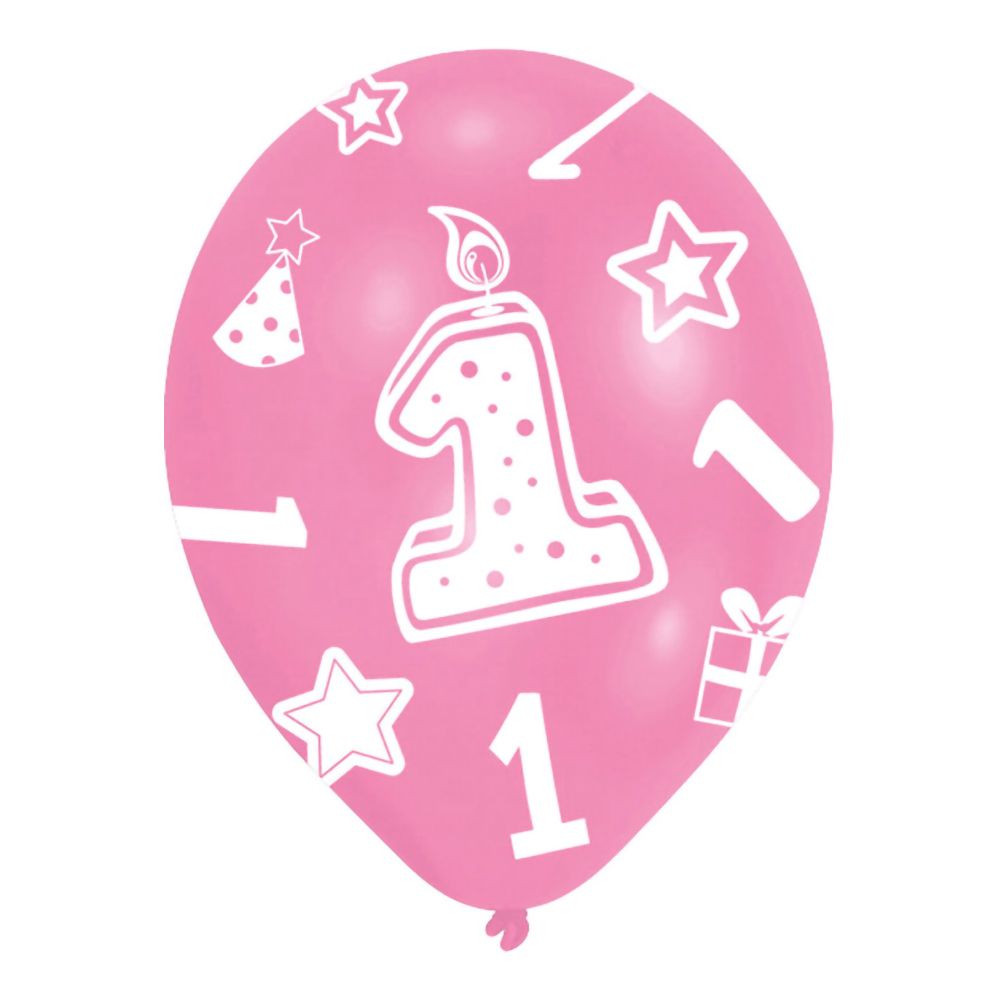 Ballonger Rosa 1 År
