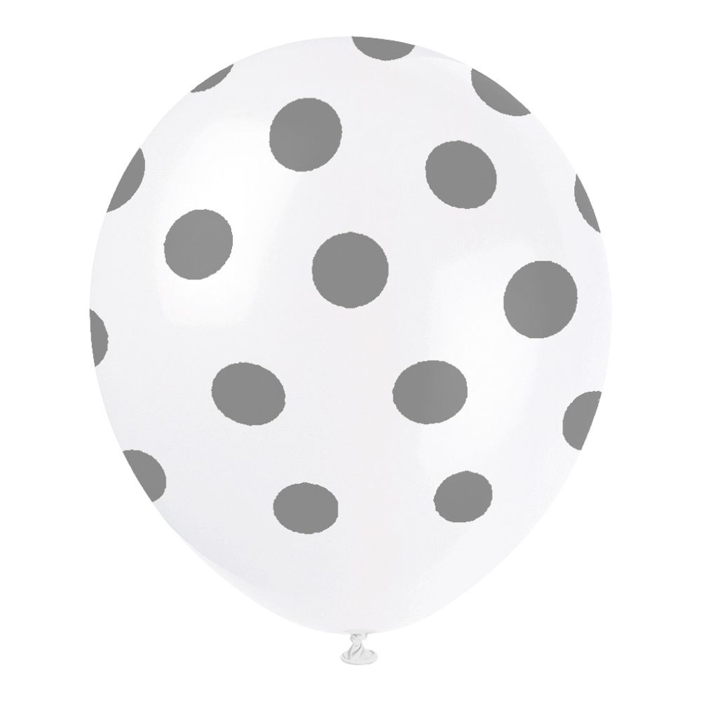 Ballonger Sølv Prikkete