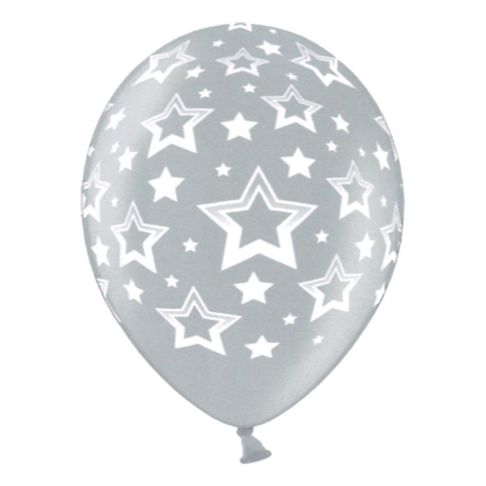 Ballonger Stjerner Sølv