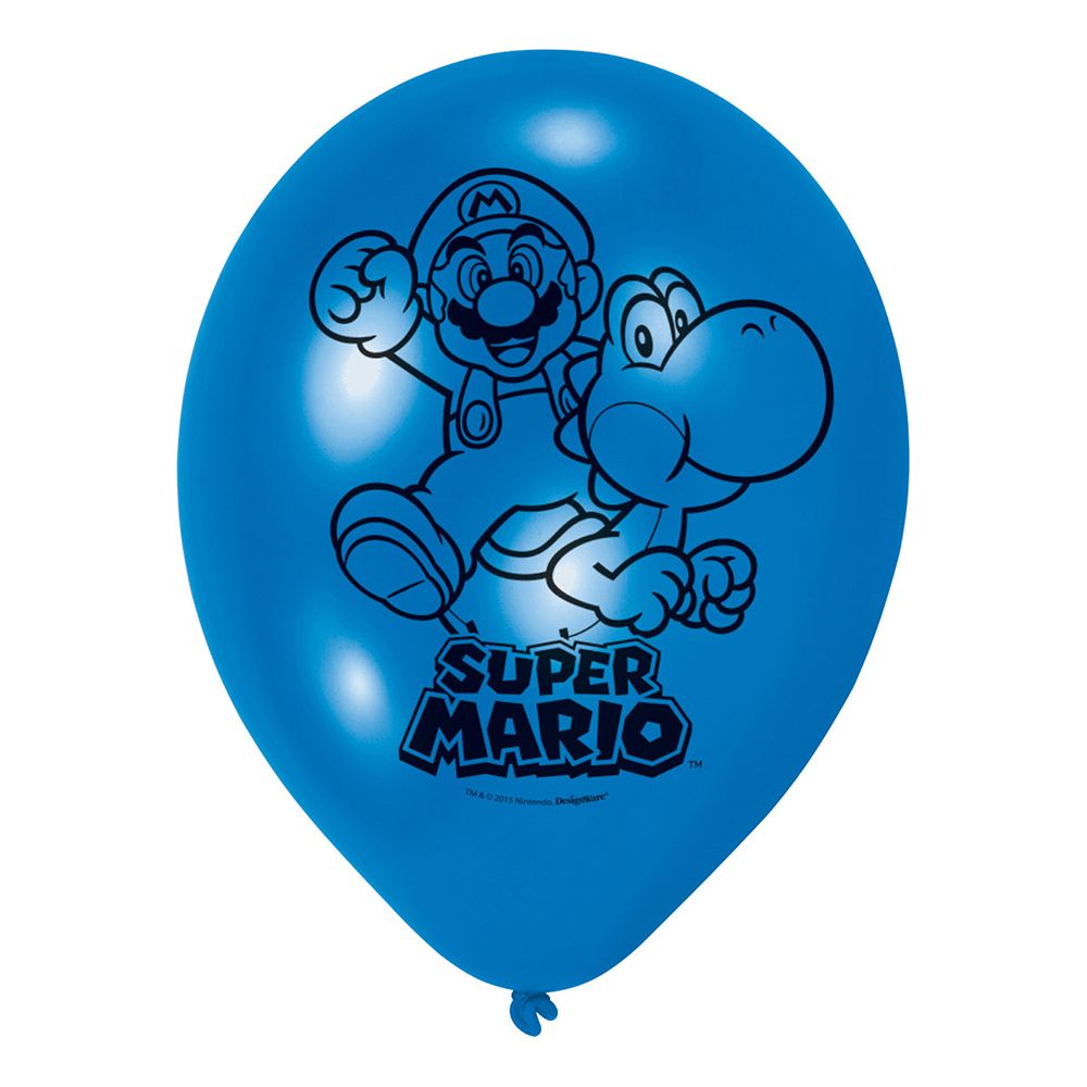 Ballonger Super Mario Blå/Rød
