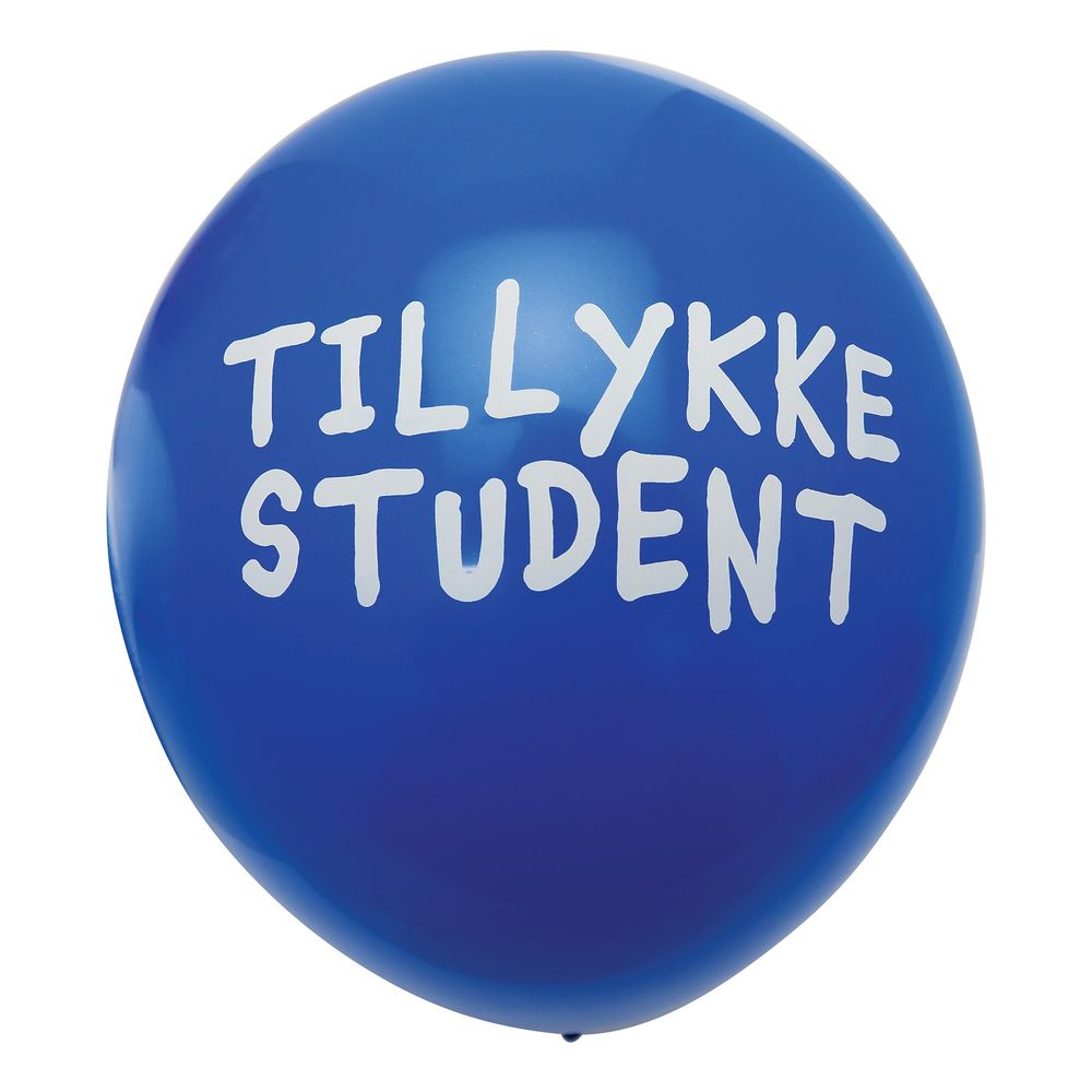 Ballonger Tillykke Student Blå
