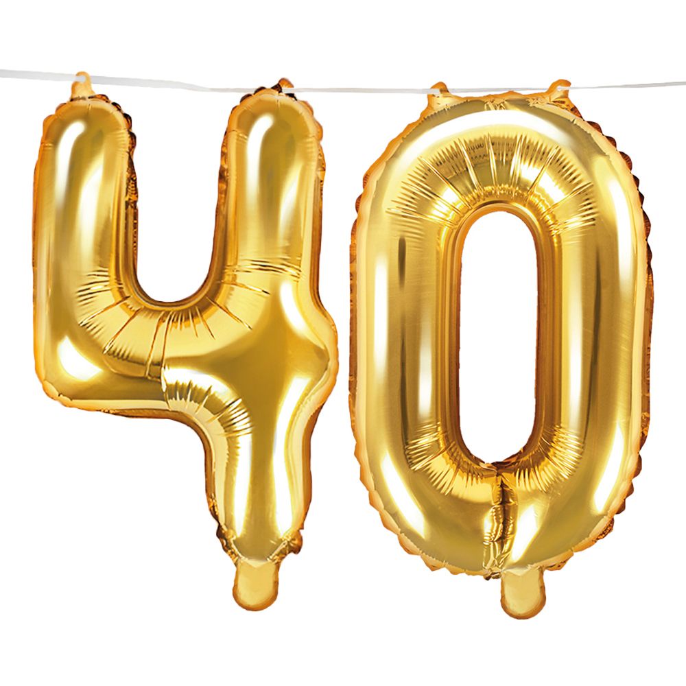 Ballonguirlande 40 Guld/Champagne