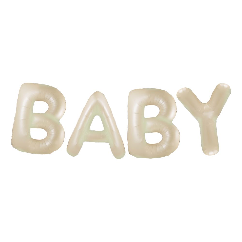 Ballonggirlander Baby Kremhvit