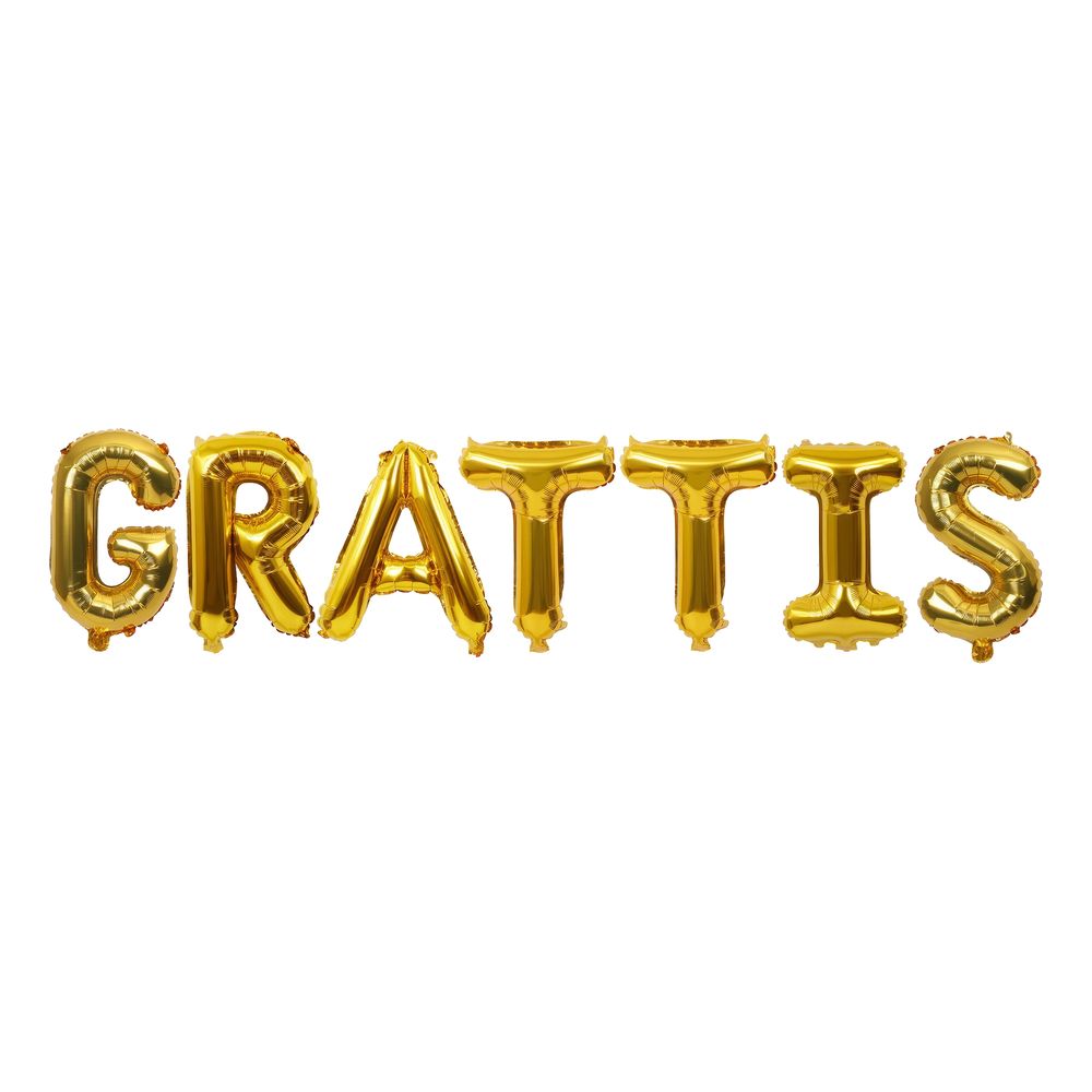 Ballonggirlang GRATTIS Guld