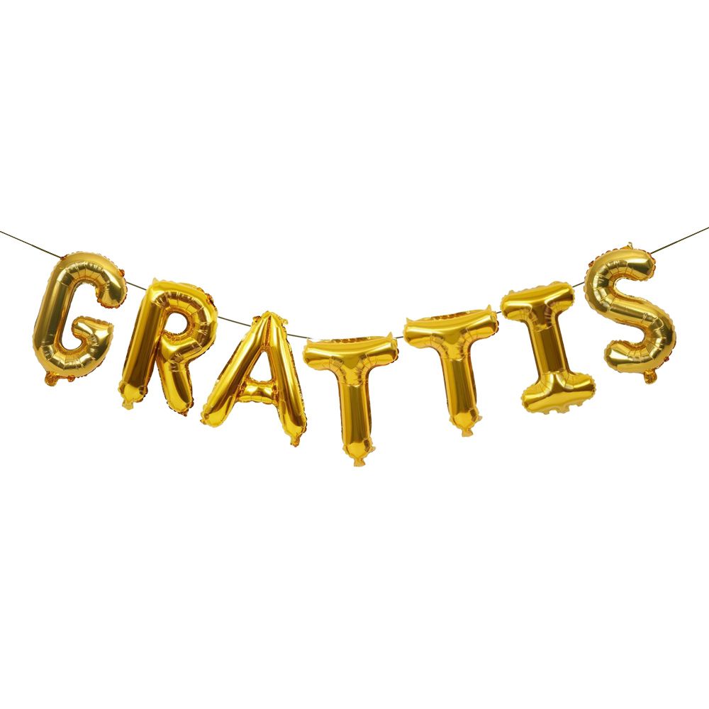 Ballonggirlang GRATTIS Guld