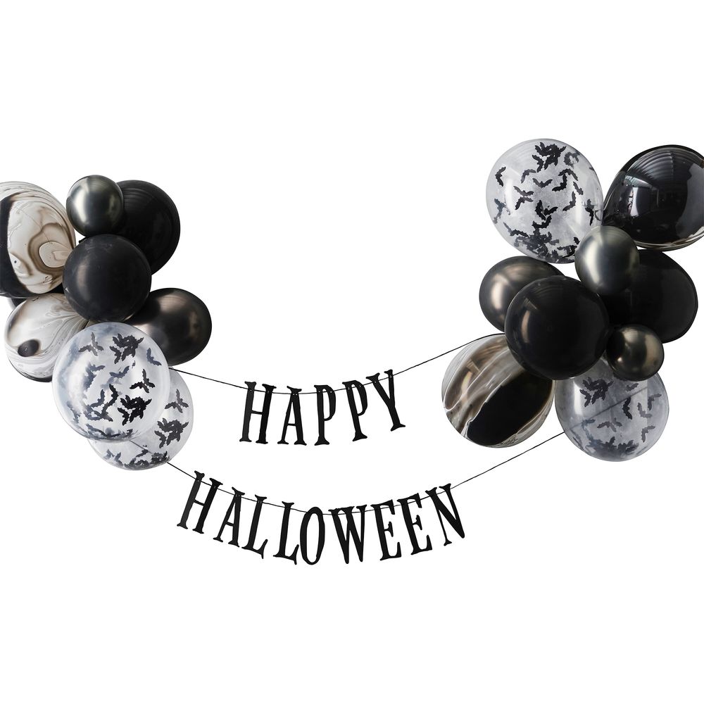 Ilmapalloviirinauha Happy Halloween Lepakot