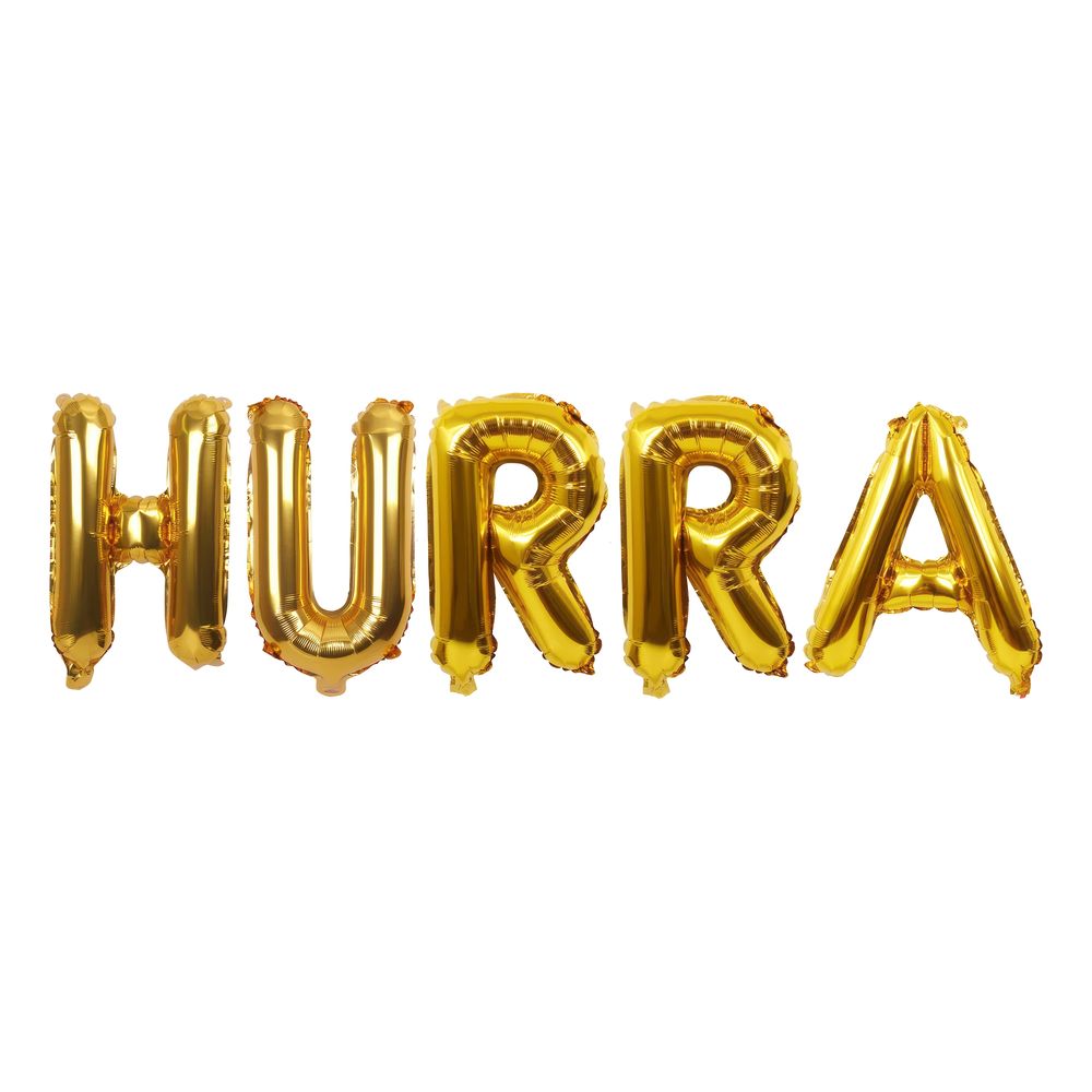 Ballonguirlande HURRA Gul