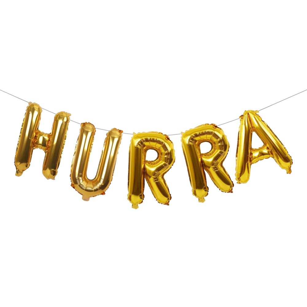 Ballonguirlande HURRA Gul