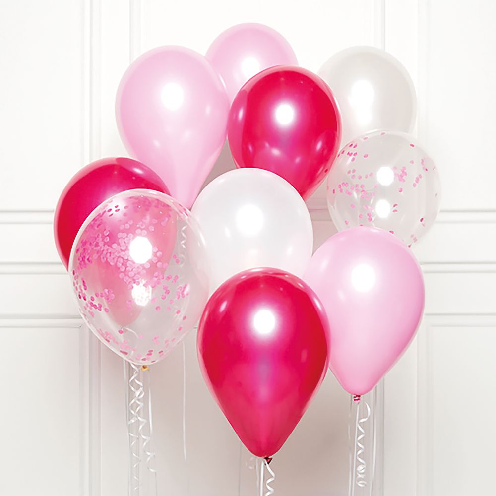 Ballongsett Rosa Miks