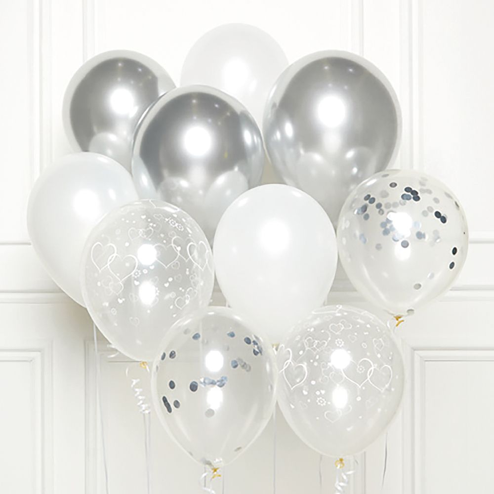 Ballonbuket Sølv