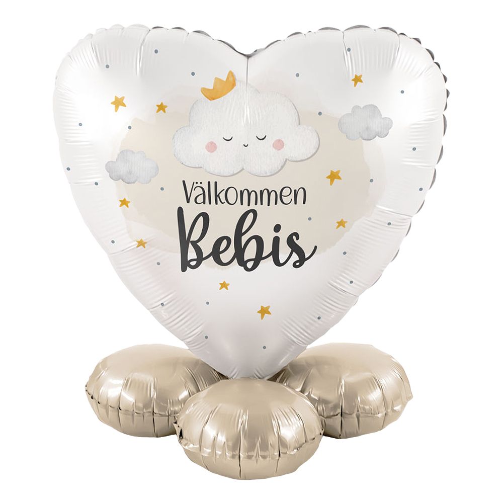 Ballongknyte Välkommen Bebis